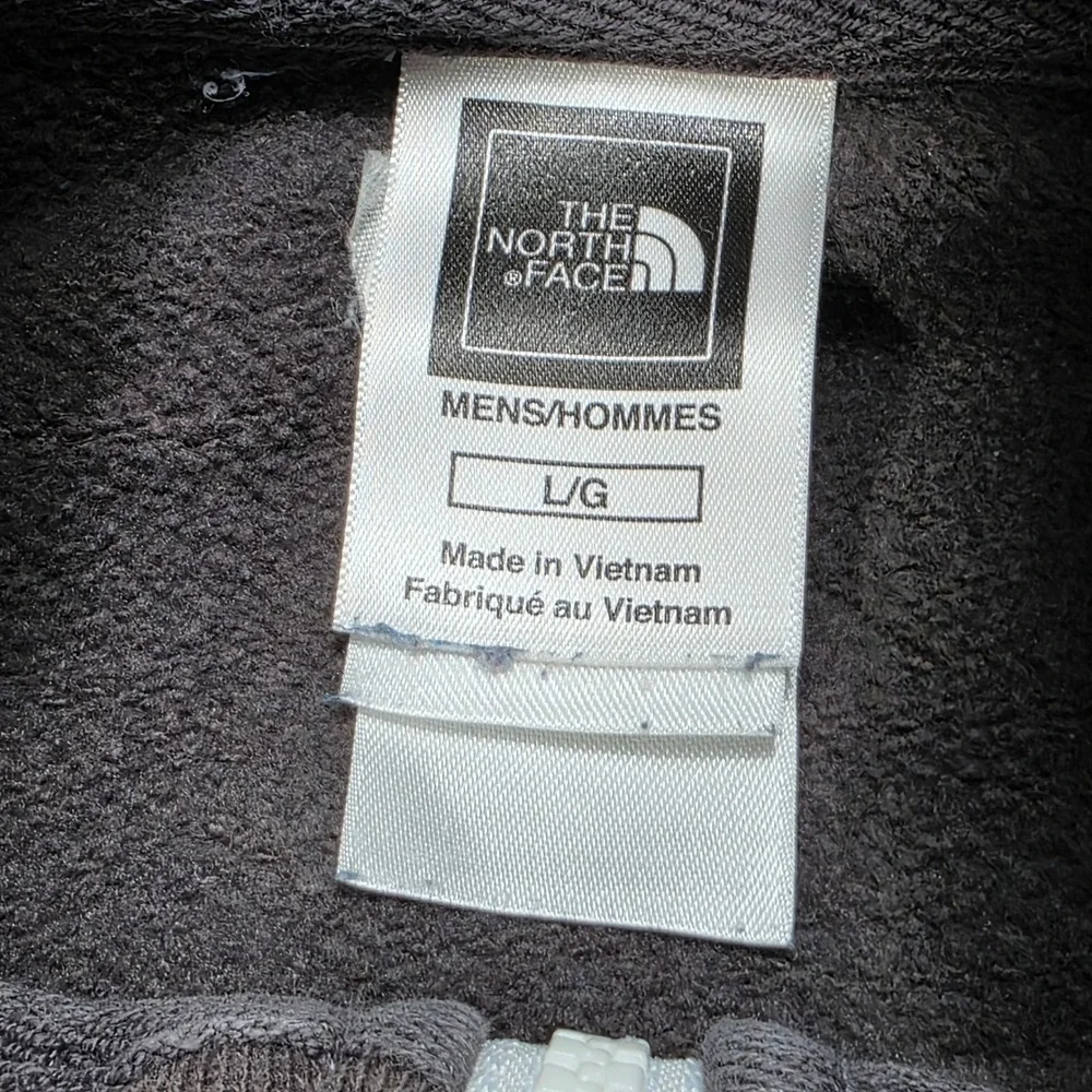 The North Face Mens Blue Brown White Track Jacket Full Zip Size L‎ G Athletic